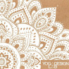 Korkowa mata do jogi Yoga Design Lab 1,5mm - Mandala White