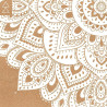 Korkowa mata do jogi Yoga Design Lab 1,5mm - Mandala White