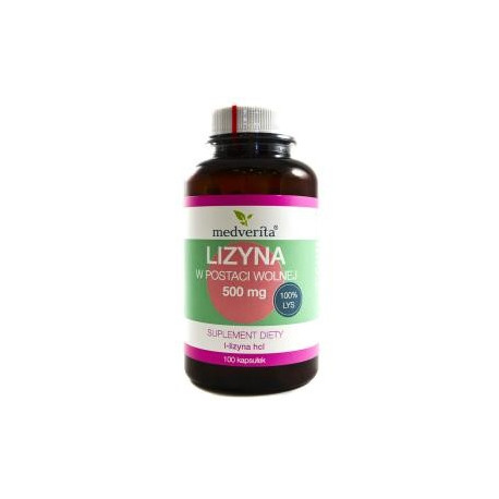 Medverita Lizyna w postaci wolnej 500 mg 100 k