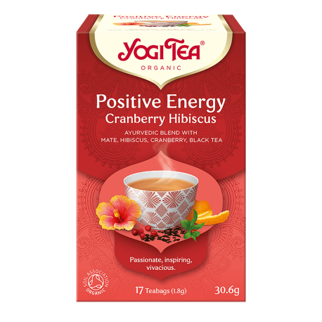Herbata Yogi Tea Positive Energy Cranberry Hibiscus - Pozytywna energia (17x1,8g)