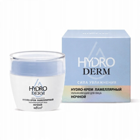 Belita HydroDERM Hydro - krem nawilżający do twarzy na noc, 50 ml
