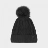 Czapka zimowa z pomponem 4F - czarny