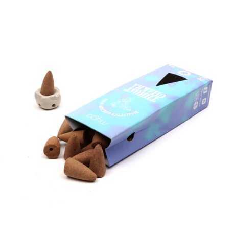 Kadzidło stożkowe backflow + podstawka Myga Throat Chakra