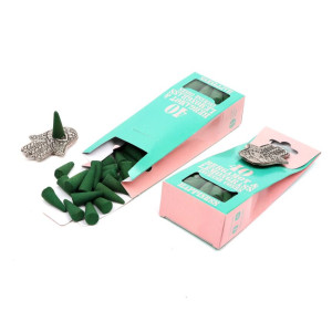 Kadzidło stożkowe + podstawka hamsa Myga Happiness