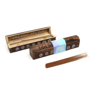 Drewniana kadzielnica Myga Throat Chakra