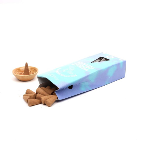 Kadzidło stożkowe + podstawka Myga Throat Chakra