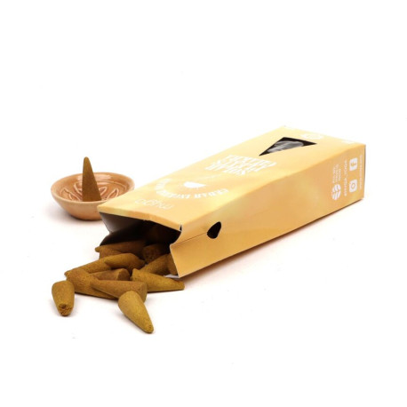 Kadzidło stożkowe + podstawka Myga Solar Plexus Chakra