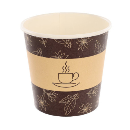 bio Kubek 100 papier "0% plastik" bronze biodegradowalny kubek z celulozy