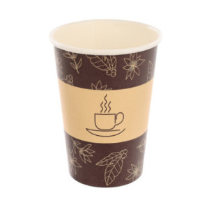 bio Kubek 180 papier "0% plastik" bronze biodegradowalny kubek z celulozy