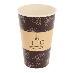 bio Kubek 250 papier "0% plastik" bronze biodegradowalny kubek z celulozy