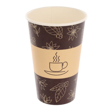 bio Kubek 250 papier "0% plastik" bronze biodegradowalny kubek z celulozy