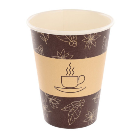 bio Kubek 300 papier "0% plastik" bronze biodegradowalny kubek z celulozy