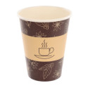 bio Kubek 300 papier "0% plastik" bronze biodegradowalny kubek z celulozy