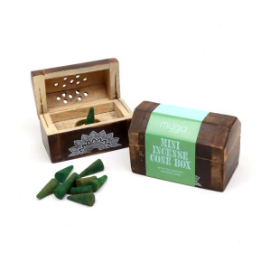 Szkatułka kadzielnica stożkowa Myga - jaśmin