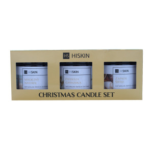 HISKIN Christmas Candle Set Zestaw Świec sojowych 1op.-3 sztuki